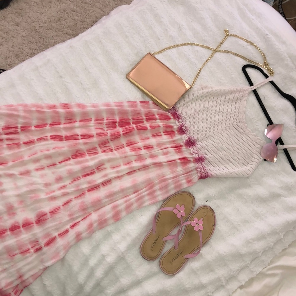 Maxi pink dress